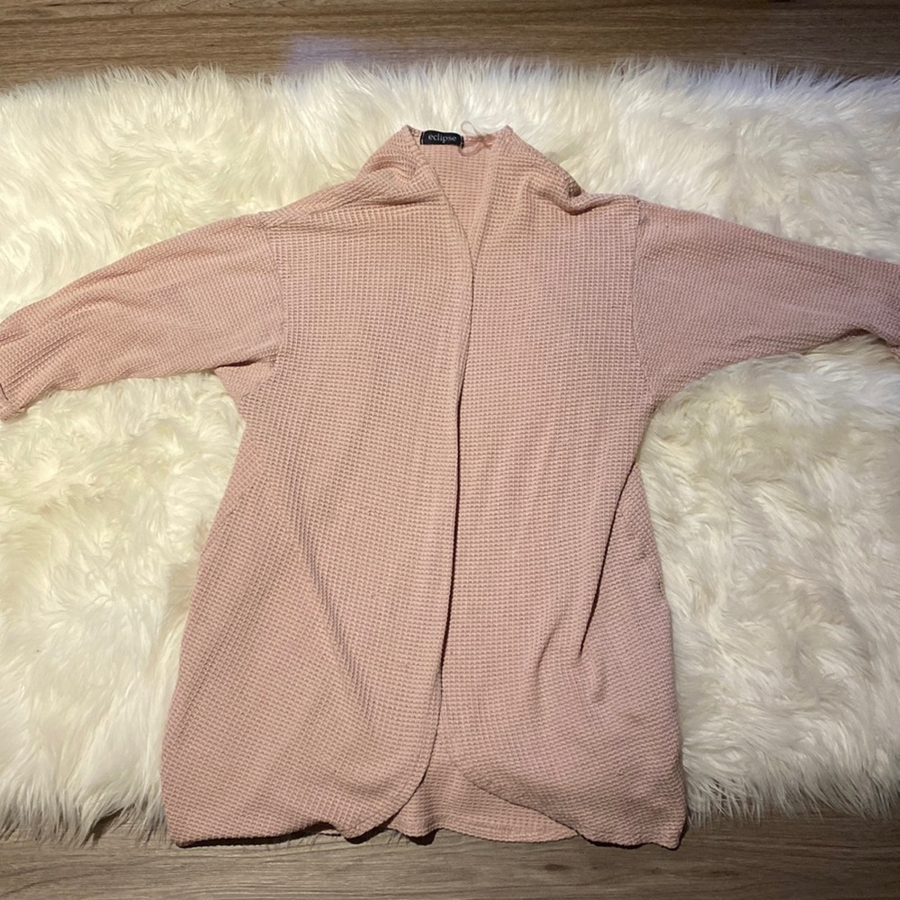 Eclipse Shrug Sweater Size small Rose Color